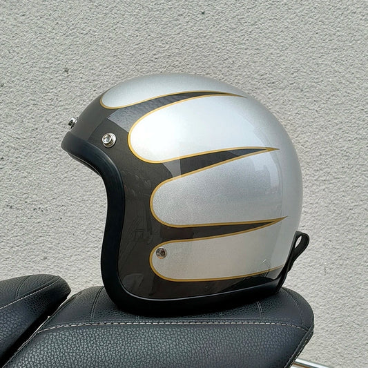 Retro 3/4 Helmet - Flat Grey