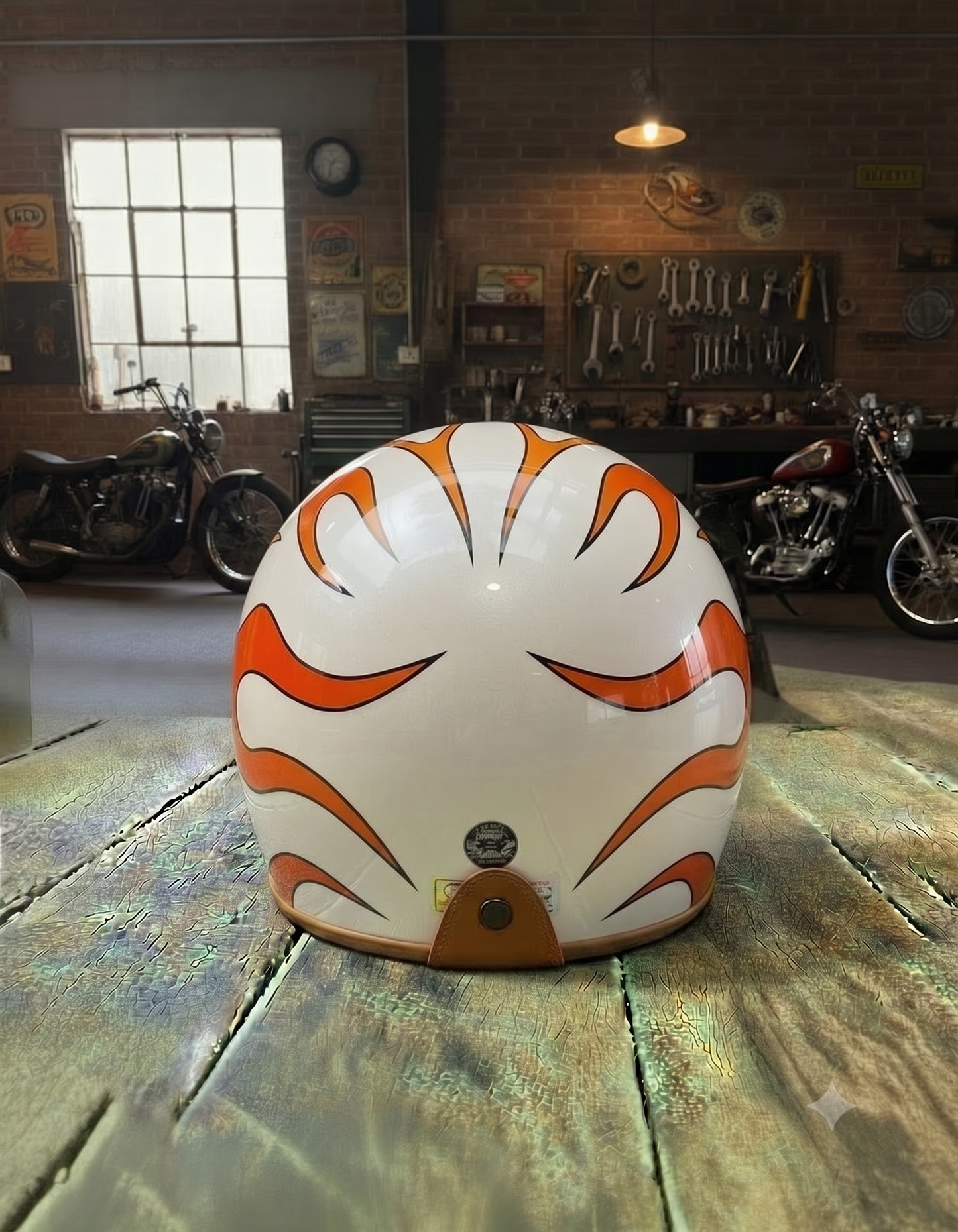 Retro 3/4 Helmet - Ghost