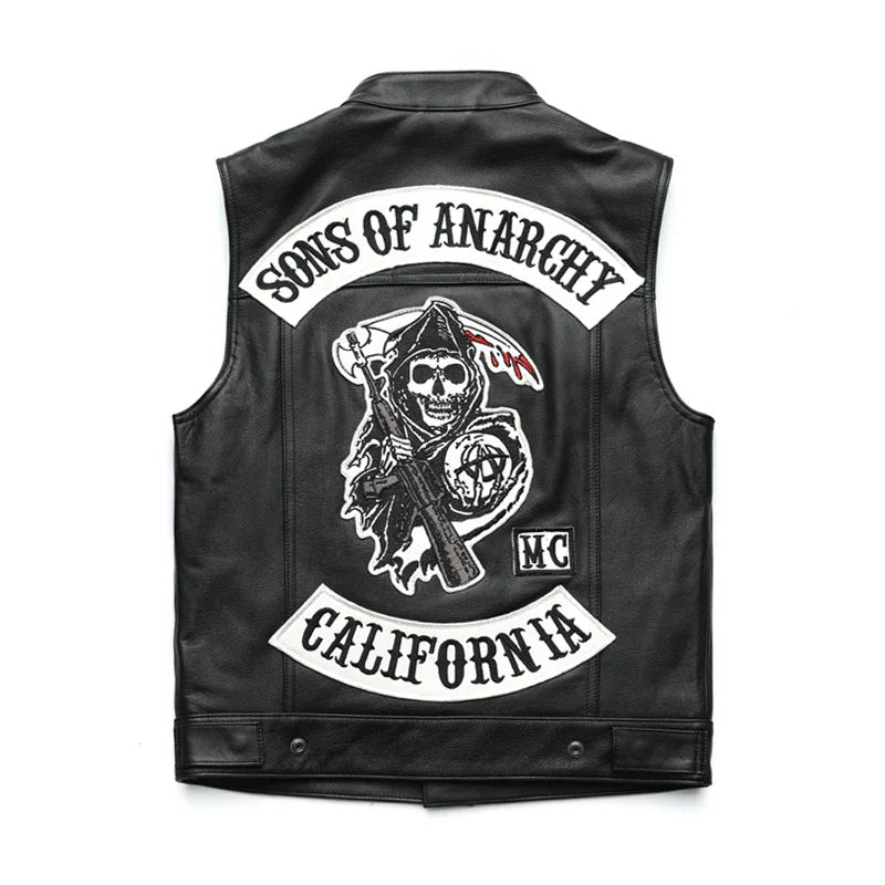 MC Leather Vest - Anarchy