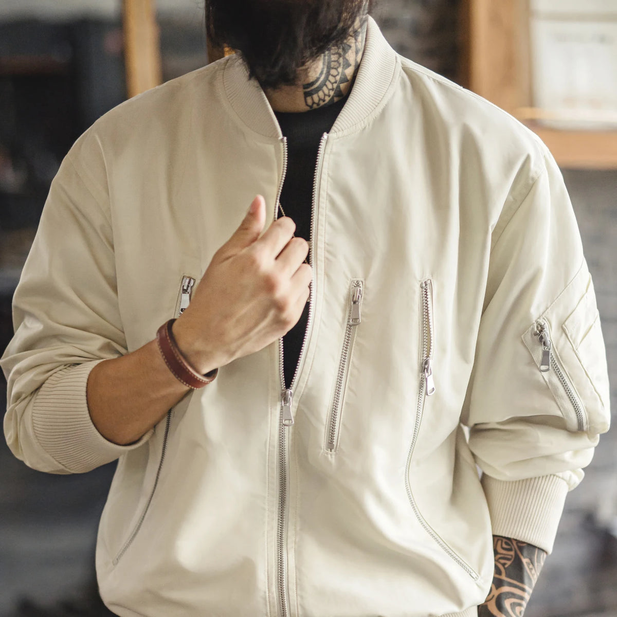Vintage L2B Flight Bomber Jacket Men