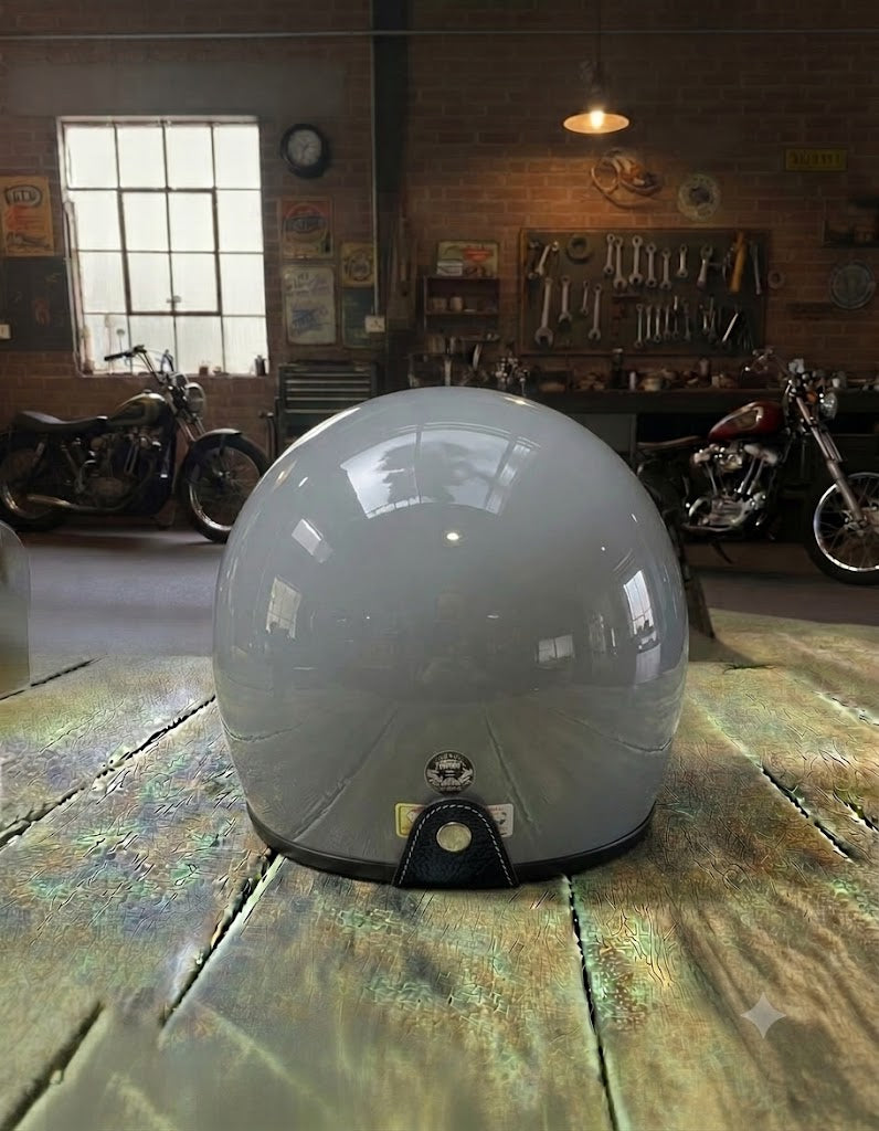 Retro 3/4 Helmet - Grey