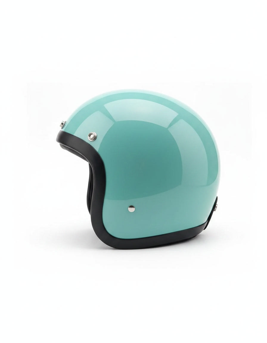 Retro 3/4 Helmet - Aqua