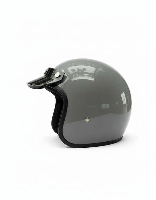 Retro 3/4 Helmet - Grey