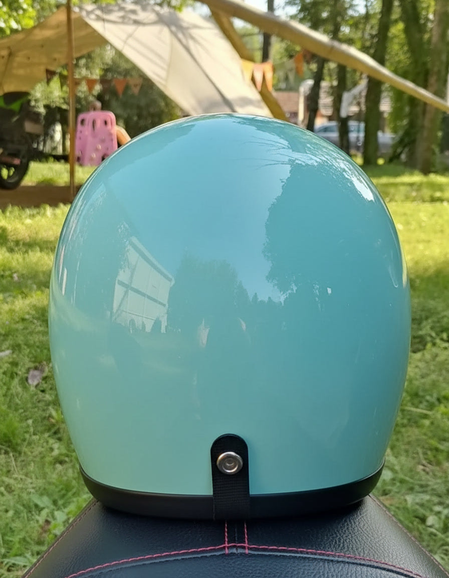 Retro 3/4 Helmet - Aqua