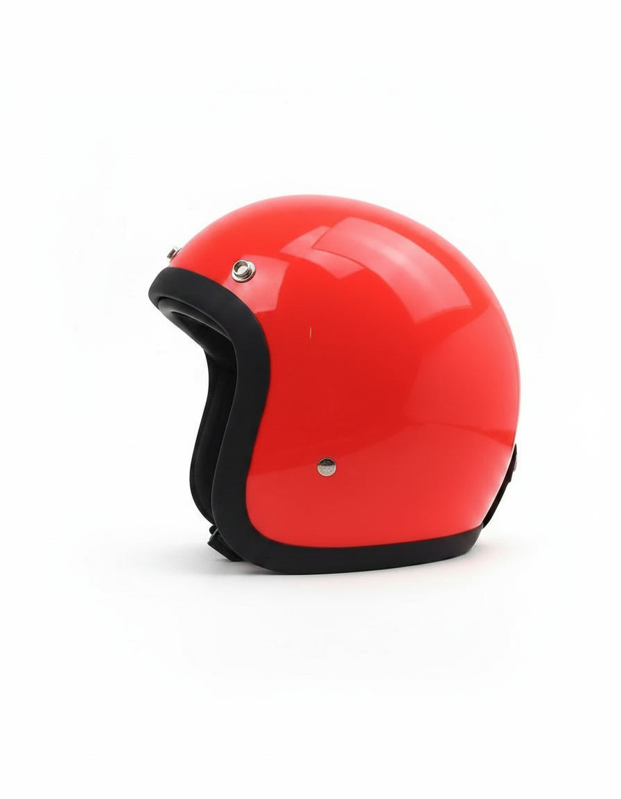 Retro 3/4 Helmet - Tomato