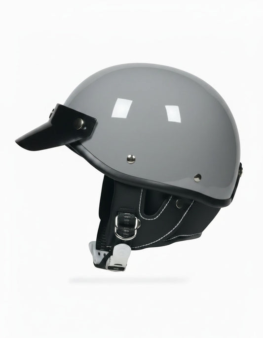 Retro Half Helmet - Gray