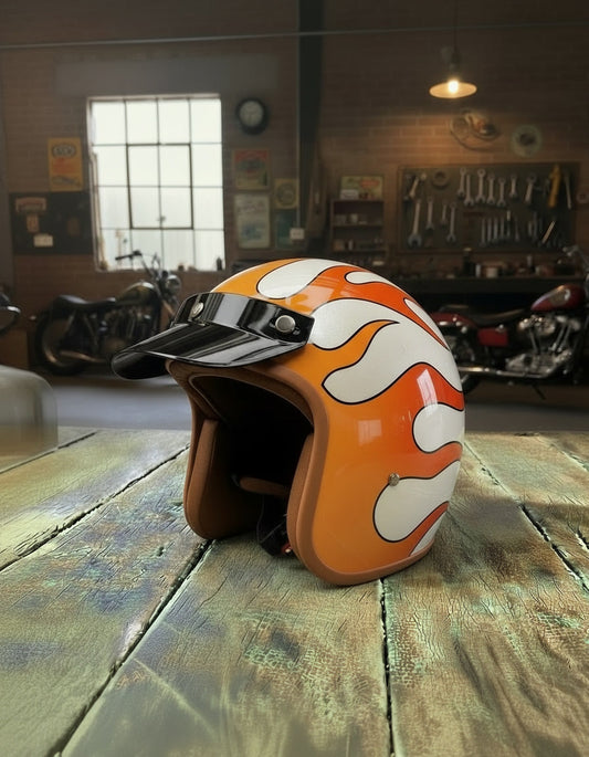 Retro 3/4 Helmet - Ghost