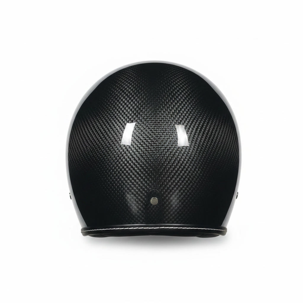 Retro 3/4 Helmet - Raw Carbon