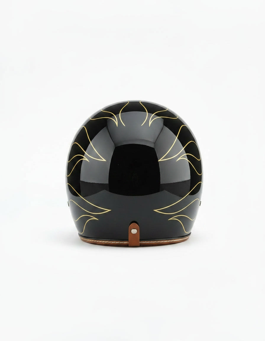 Retro 3/4 Helmet - Midnight