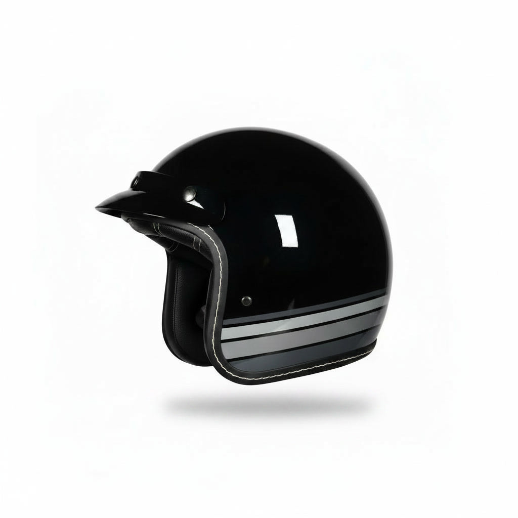 Retro 3/4 Helmet - Drag