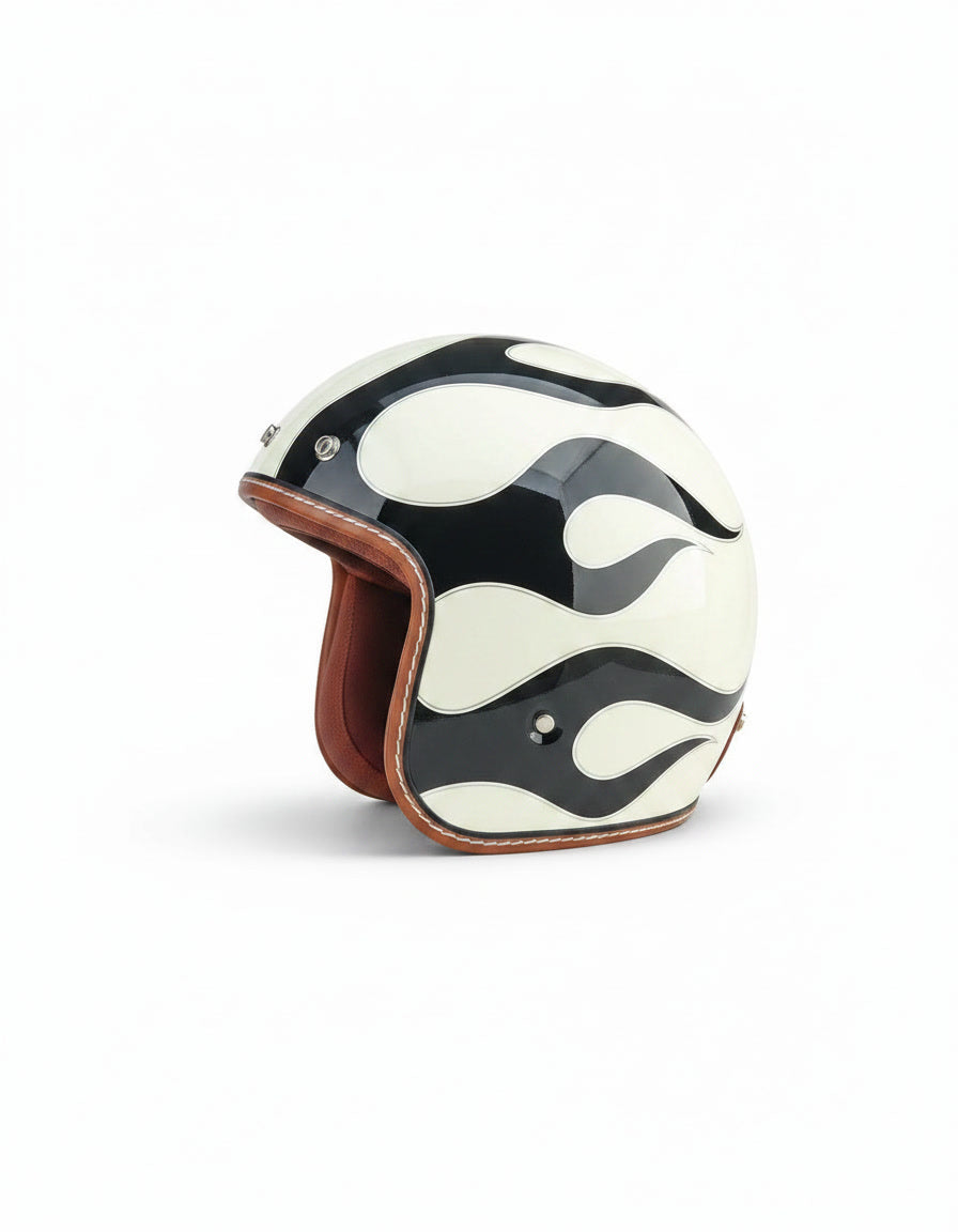 Retro 3/4 Helmet - Burnout