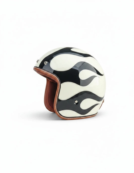 Retro 3/4 Helmet - Burnout