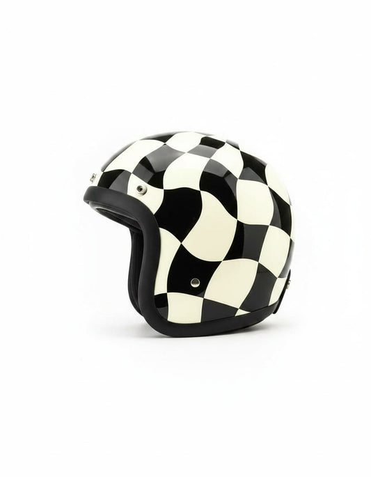 Retro 3/4 Helmet - Chess