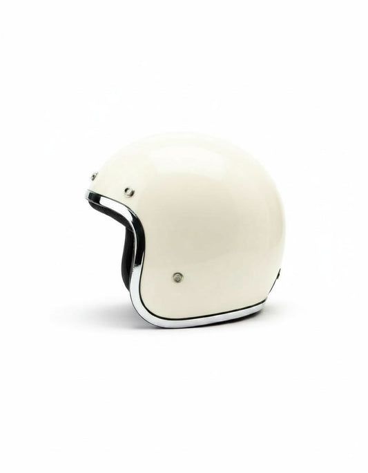Retro 3/4 Helmet - White Veil