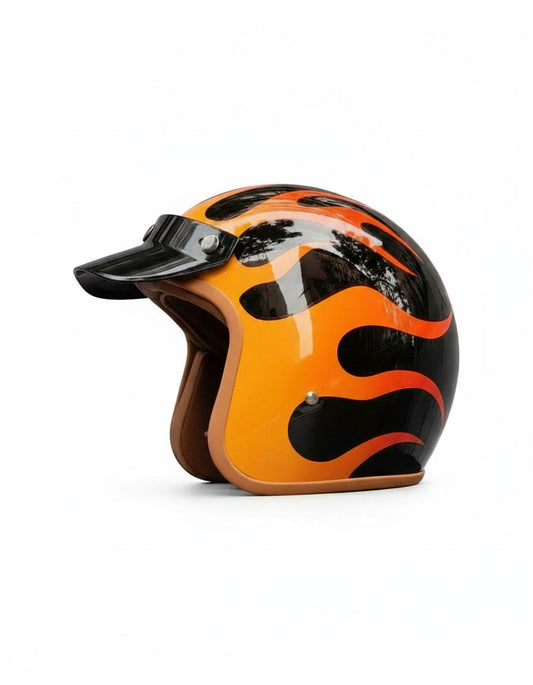 Retro 3/4 Helmet – Hellfire