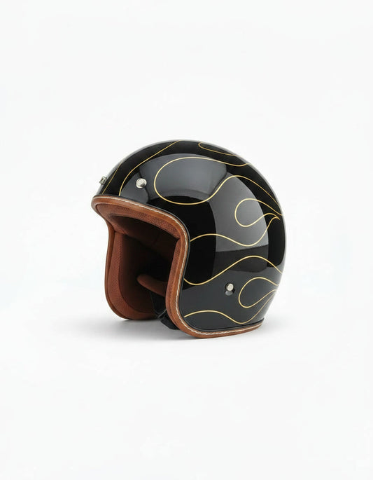 Retro 3/4 Helmet - Midnight