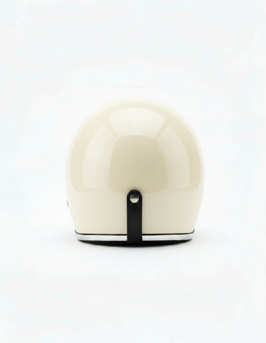 Retro 3/4 Helmet - White Veil