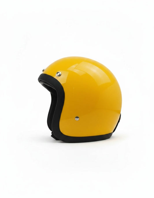 Retro 3/4 Helmet - Yellow