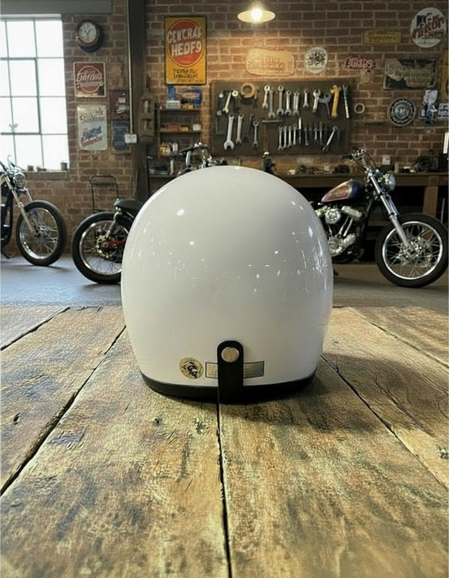 Retro 3/4 Helmet - White